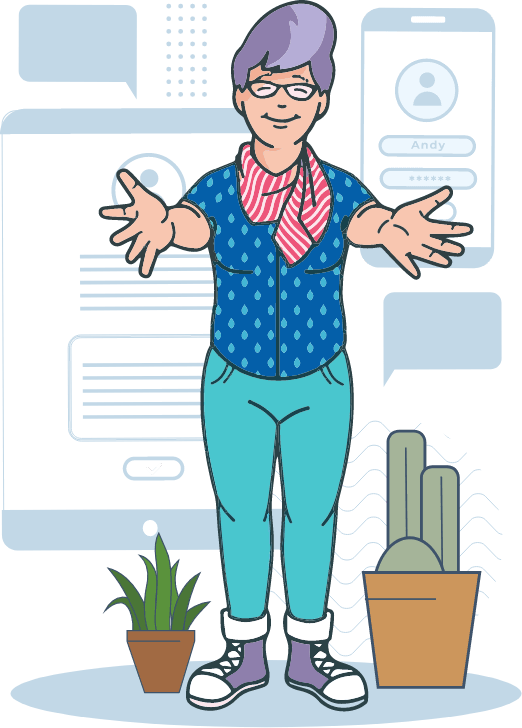Índigo, avatar del chat de Psiconversa